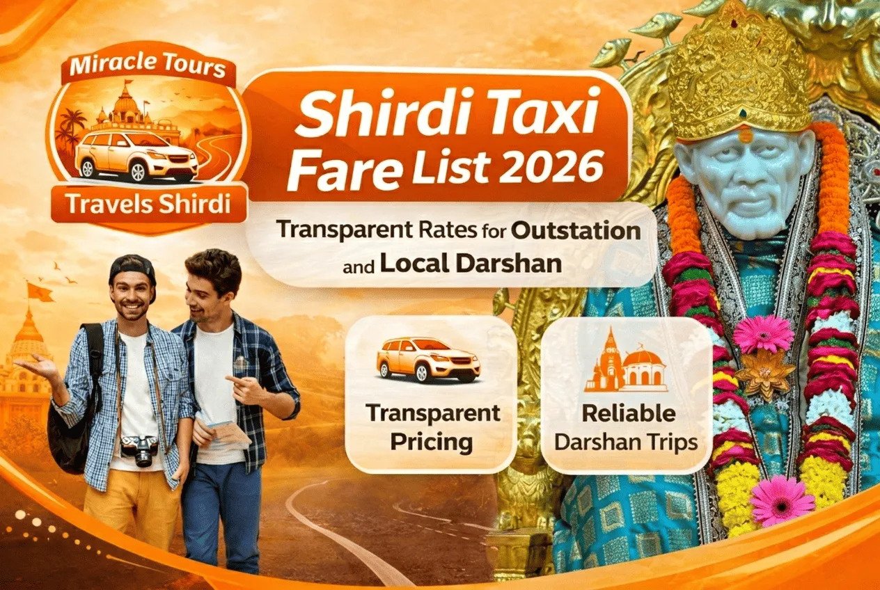 Shirdi Taxi Fare List 2026: Transparent Rates for Outstation and Local Darshan