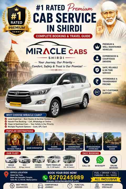 Premium Cab Service in Shirdi: Complete Booking & Travel Guide